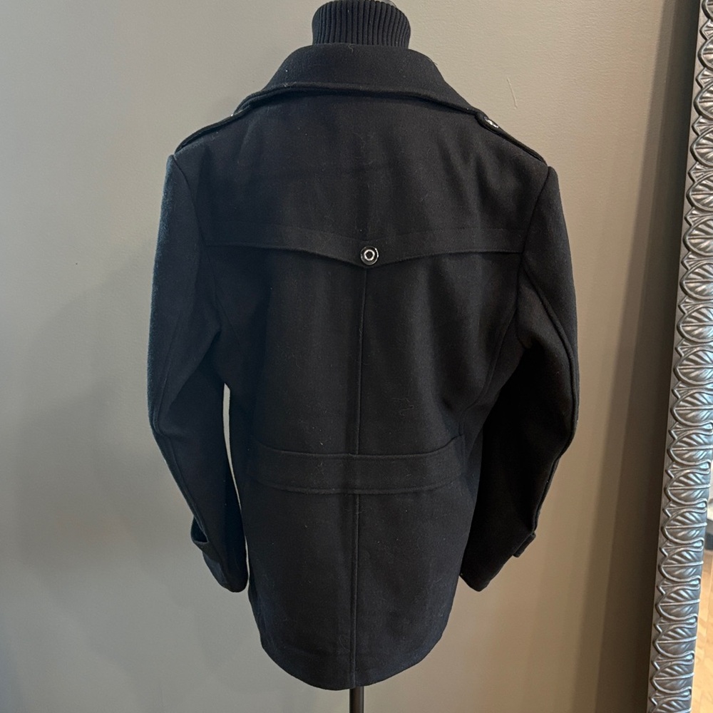 Men's Black Wool Jacket - Picture 2 of 2